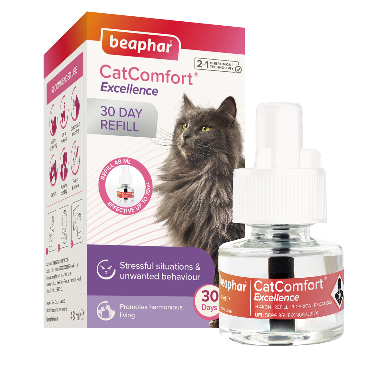 Beaphar CatComfort Excellence Diffuser Refill | 30 Day Calming