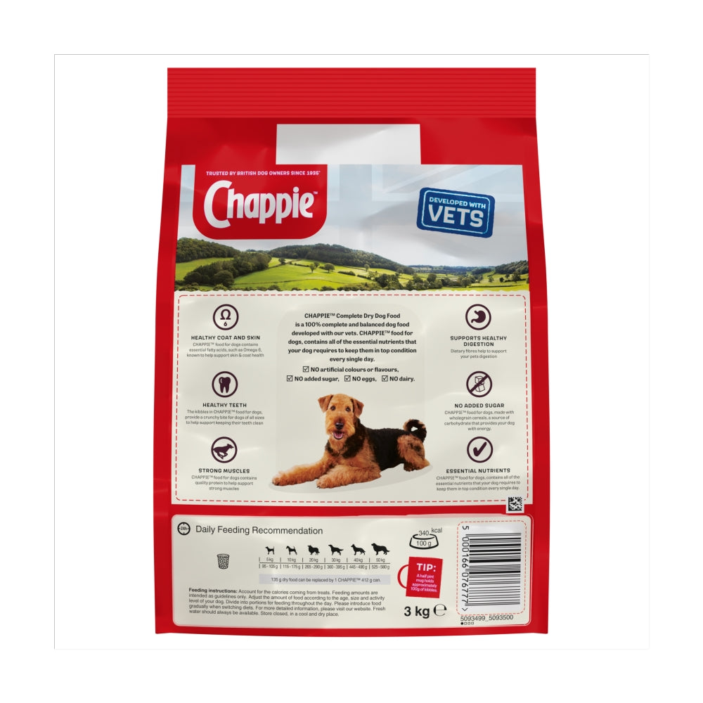 Chappie | Dry Dog Food | Adult | Chicken & Wholegrain - 15kg