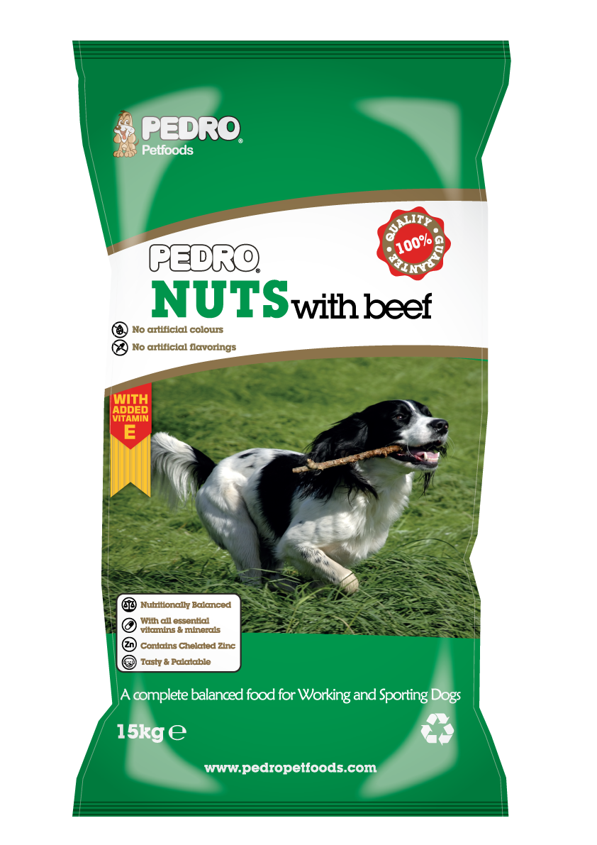 Pedro Nuts Dog Food Beef 15kg | Slow-Release Carbohydrates