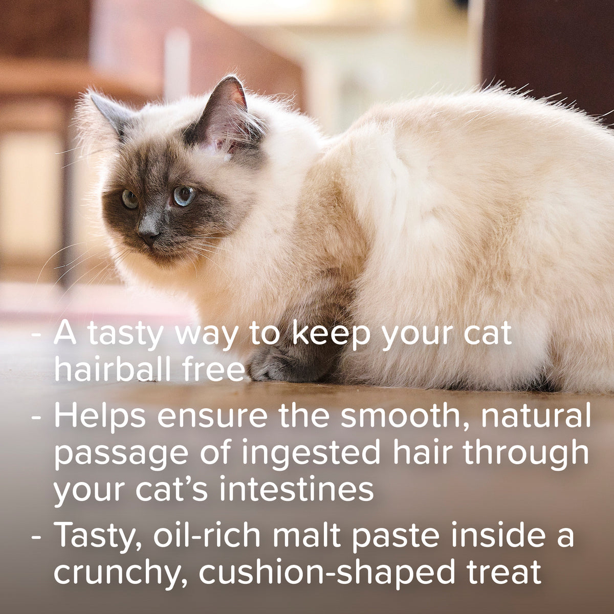 Beaphar Hairball Easy Treats for Cats - Crunchy Cushions with Oil-Rich Malt Paste (35g)