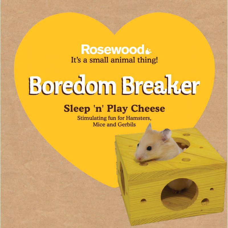 Rosewood Boredom Breakers | Small Pet Toy | Sleep & Play Cheese