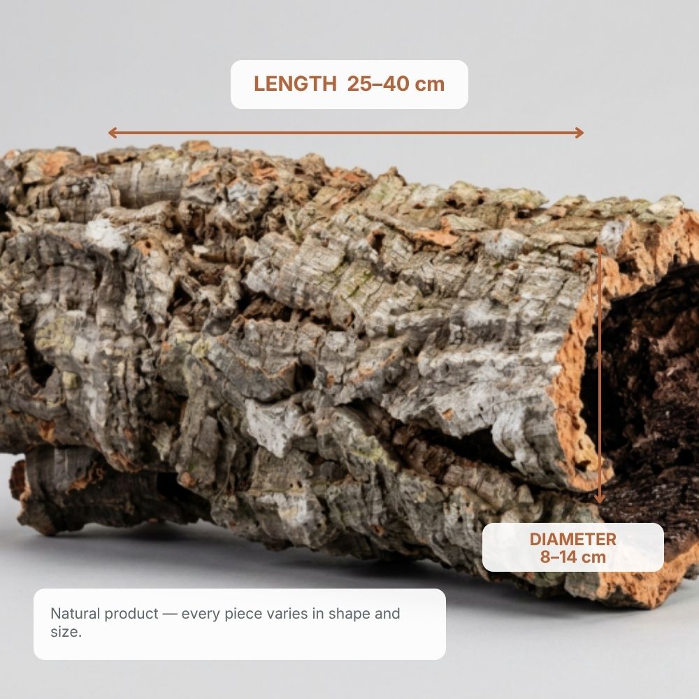Trixie Natural Cork Tunnel M | Reptile & Small Pet Hide