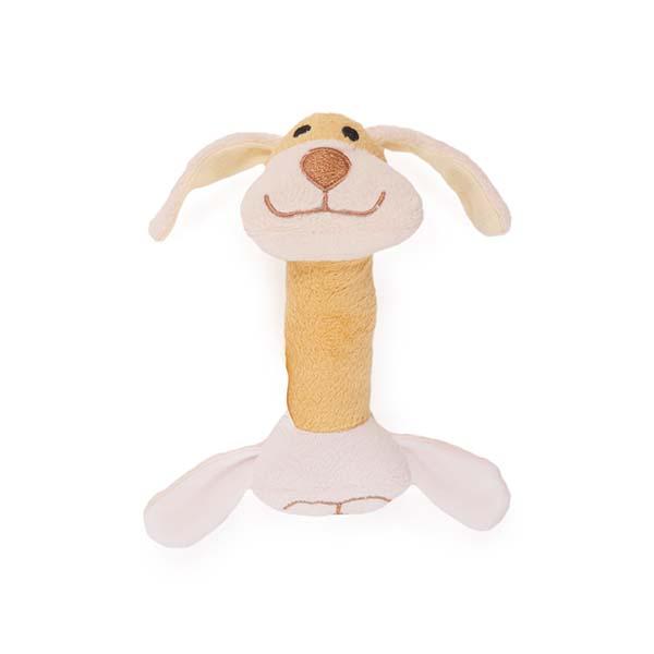 Rosewood Natural Nippers Plush Rattle