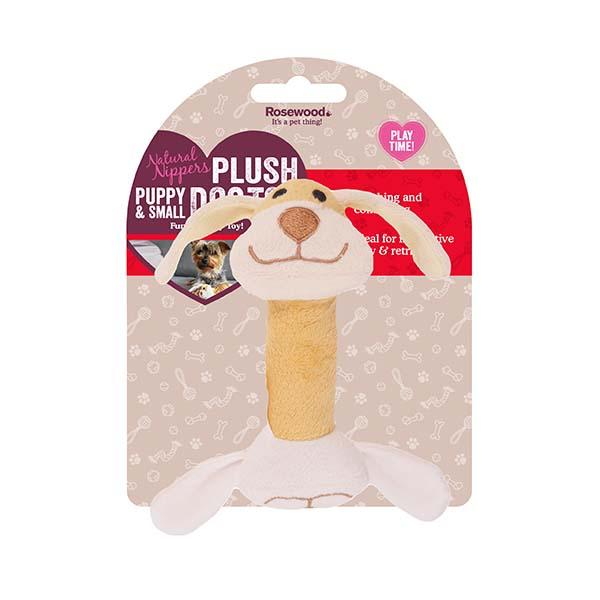 Rosewood Natural Nippers Plush Rattle