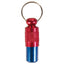 Trixie | ID Tag | Blue & Red Metal Design | Dog & Cat Identification Tag with Write On Contact Slip