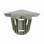 Gray plastic bracket on a white background