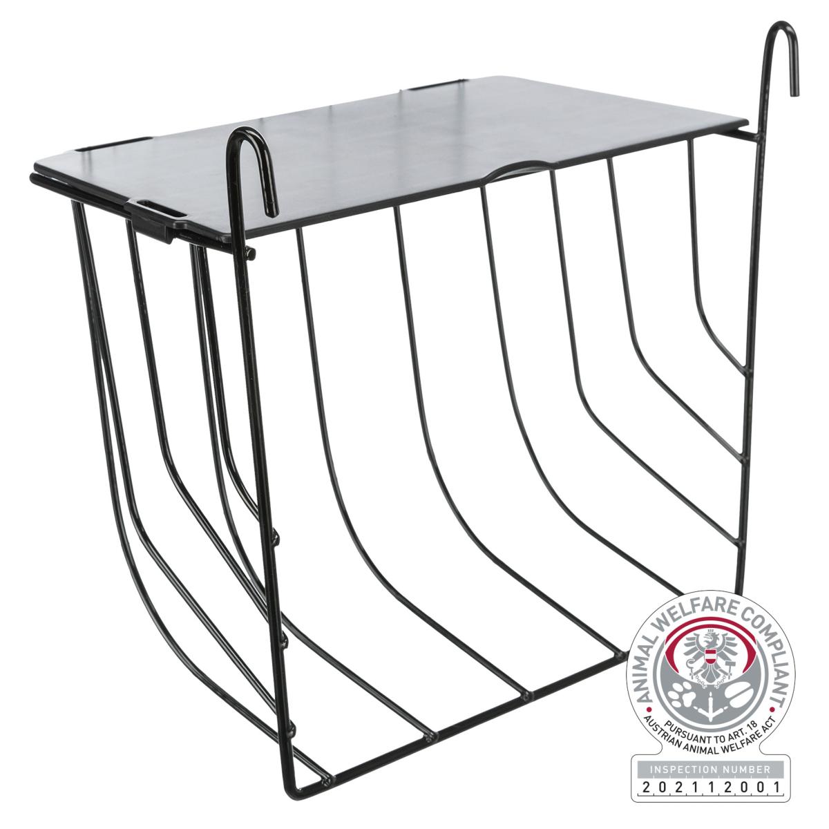 Trixie | Small Pet Feeding | Metal Hanging Hay Manger & Forage Feeder