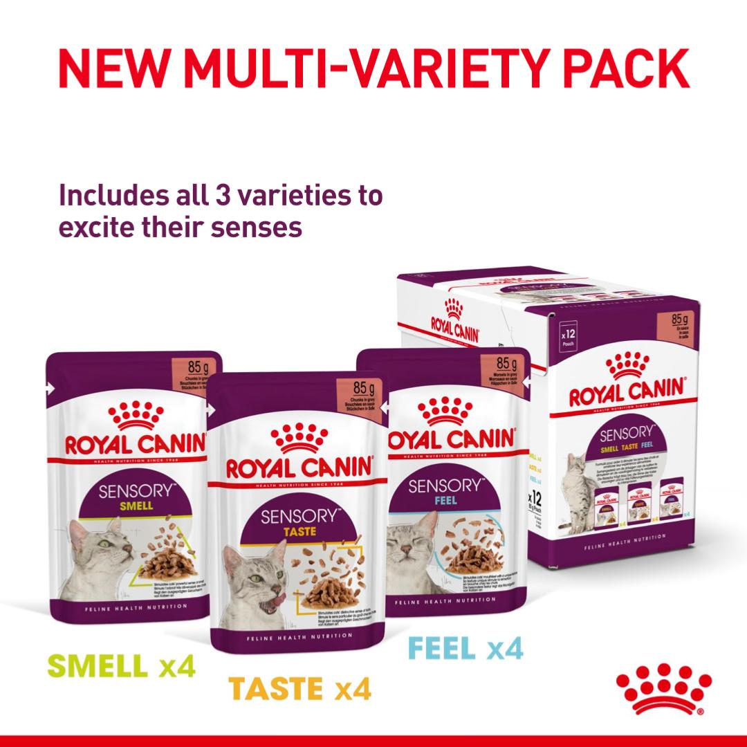 Royal Canin Sensory Multipack | Wet Cat Food Gravy Variety - 12 x 85g