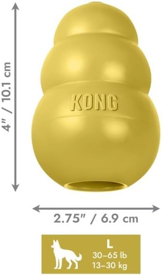 KONG Classic Limited Edition GOLD | 50th Anniversary Enrichment Dog Toy