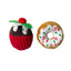 Christmas Donut & Pudding | Pack of 2 Christmas Soft Dog Toys by Happy Pet
