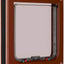 Brown cat flap