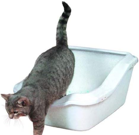 Trixie Cleany High Edge Cat Litter Tray with Rim (54x45x29cm) - For Large & Messy Cats