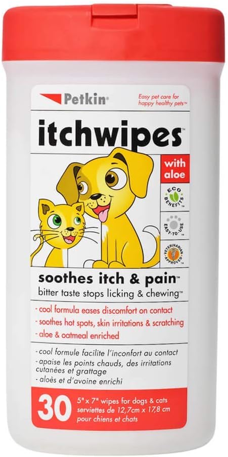 Petkin | Soothing Skin Care | Itch Wipes - 30 Pack