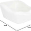 Trixie Cleany High Edge Cat Litter Tray with Rim (54x45x29cm) - For Large & Messy Cats