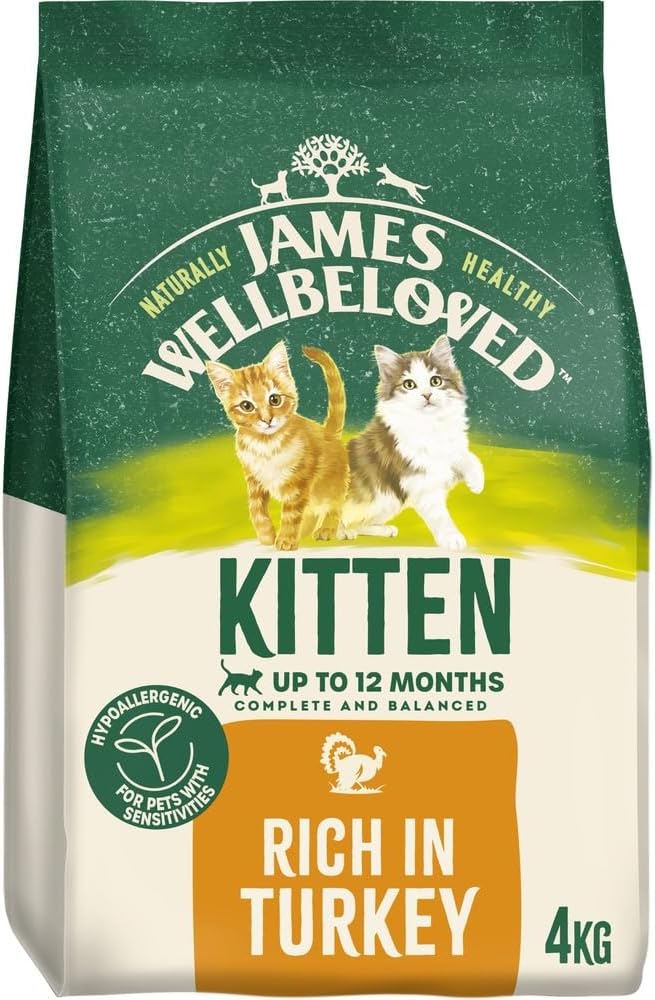 Short Dated James Wellbeloved Kitten Food Rich in Turkey 4kg