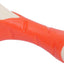 Red and white dog toy on a white background