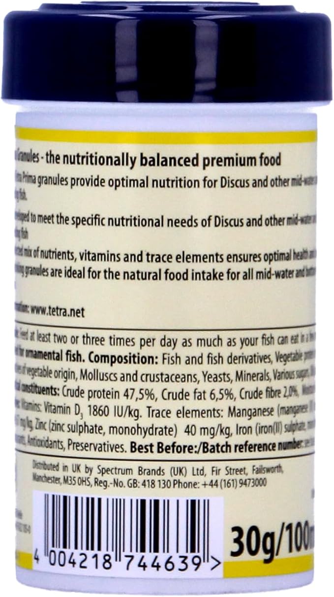 Tetra Prima Discus Tropical Fish Food Granules