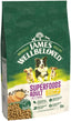James Wellbeloved dog food package with green background