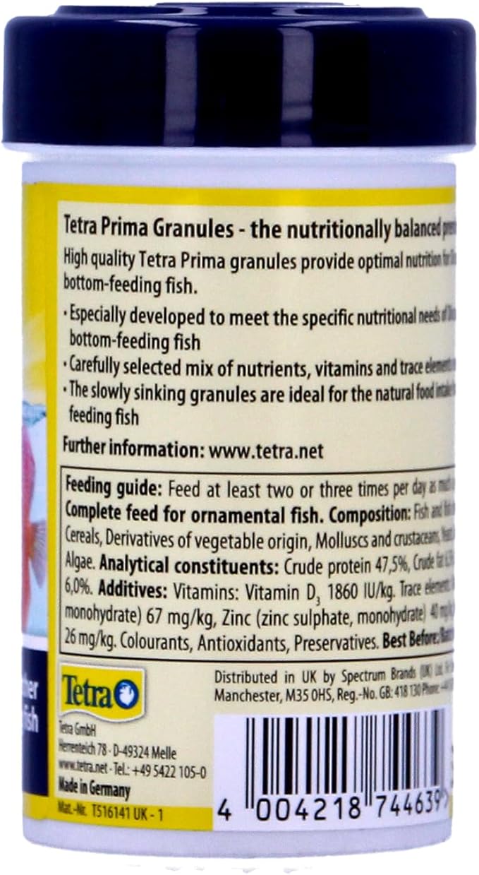 Tetra Prima Discus Tropical Fish Food Granules