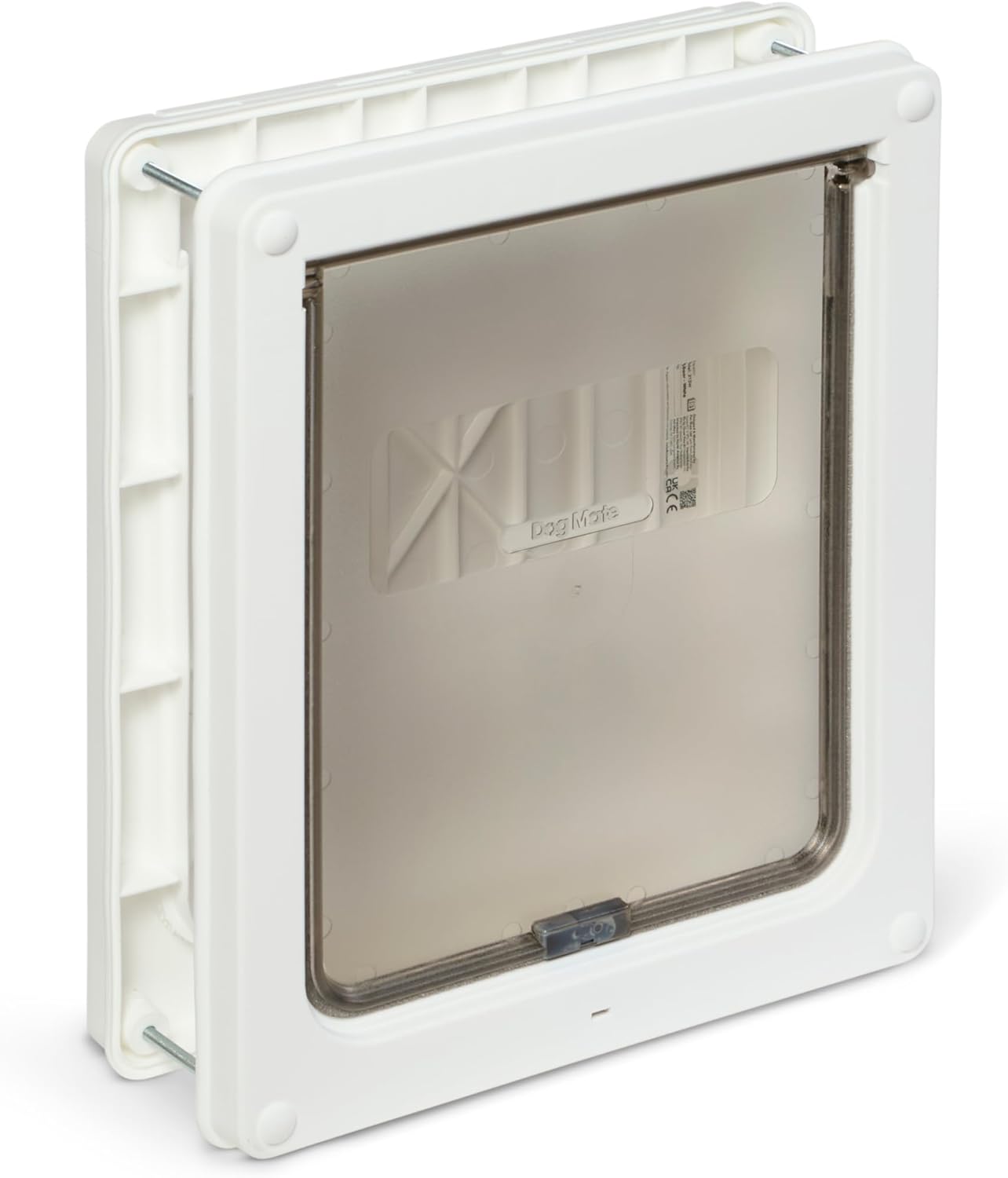 Pet door with a visible brand logo on a white background