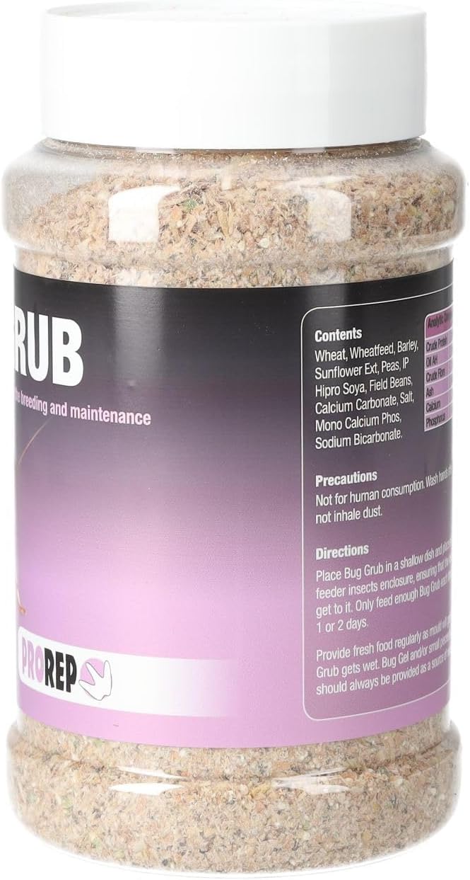 ProRep Bug Grub Jar 300g | Livefood Insect Gut-Loading Food | Ireland & UK