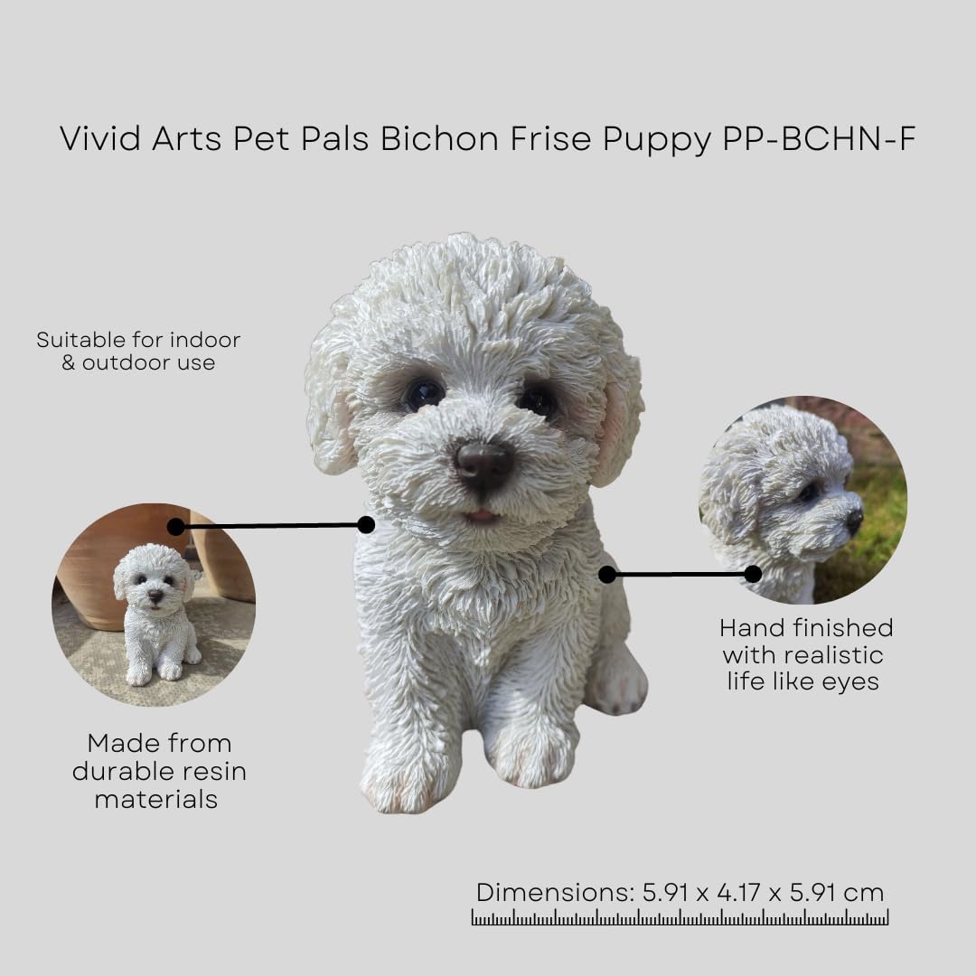 Vivid Arts Bichon Frise Puppy Pet Pal Ornament | Gift Boxed