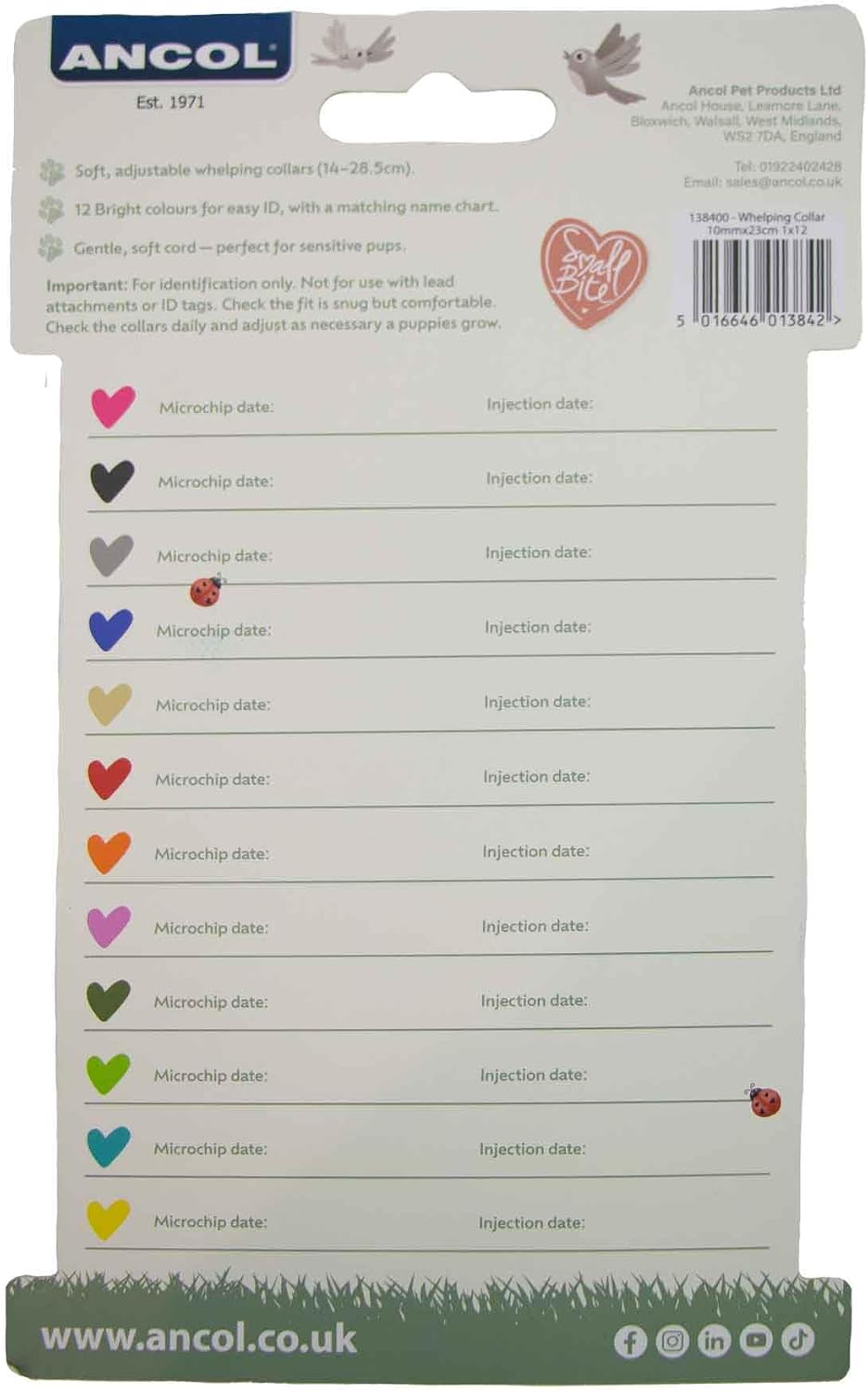 Ancol Whelping Collars 12pk