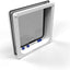 Cat Mate 4-Way Locking Large Cat Flap (221) For Large Cats & Small Dogs White Secure Double Lock Silent & Draught Proof