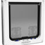 Cat Mate 4-Way Locking Large Cat Flap (221) For Large Cats & Small Dogs White Secure Double Lock Silent & Draught Proof