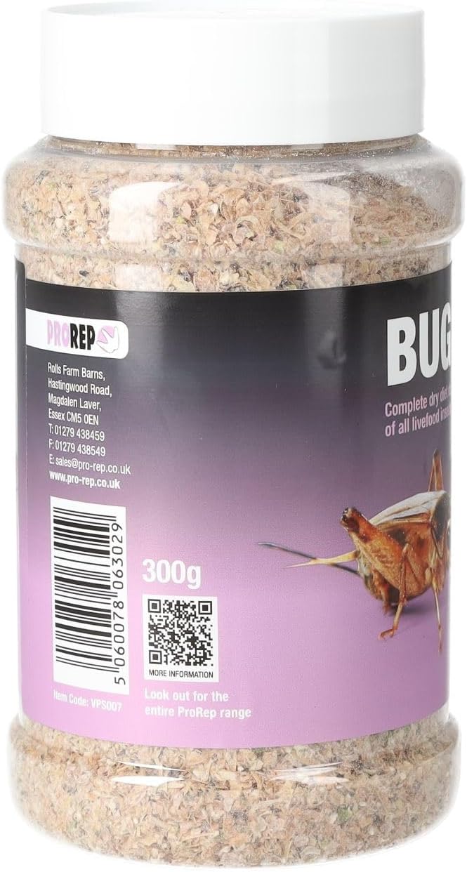 ProRep Bug Grub Jar 300g | Livefood Insect Gut-Loading Food | Ireland & UK