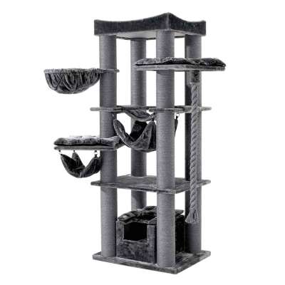 Nobby Rubi Giant Cat Tree | 197cm Dark Grey Scratching Post