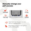 Cat Mate 4-Way Locking Large Cat Flap (221) For Large Cats & Small Dogs White Secure Double Lock Silent & Draught Proof