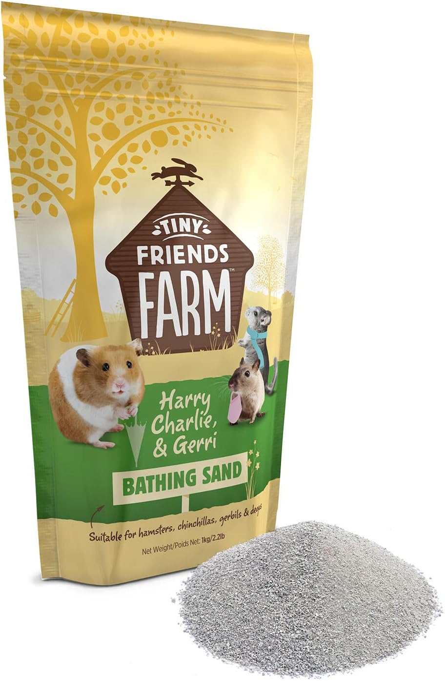 Tiny Friend's Farm | Small Pet Cleaning | Chinchilla Bathing Sand - 1kg