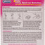 A pink and white printed veterinary product insert for Johnson's 4fleas 40mg Spot-on Solution for kittens and small cats, showing usage instructions and warning text with simple line drawings.