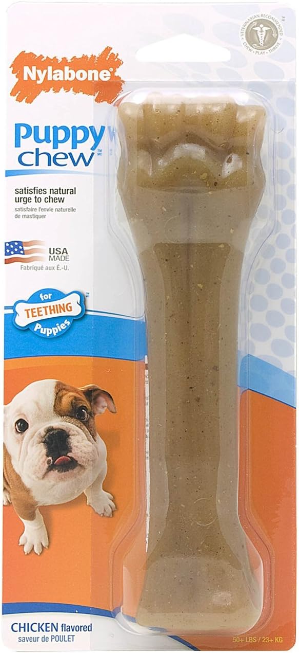 Nylabone Puppy Chew Bone Chicken & Chill & Chew Teething Toys | Ireland & UK