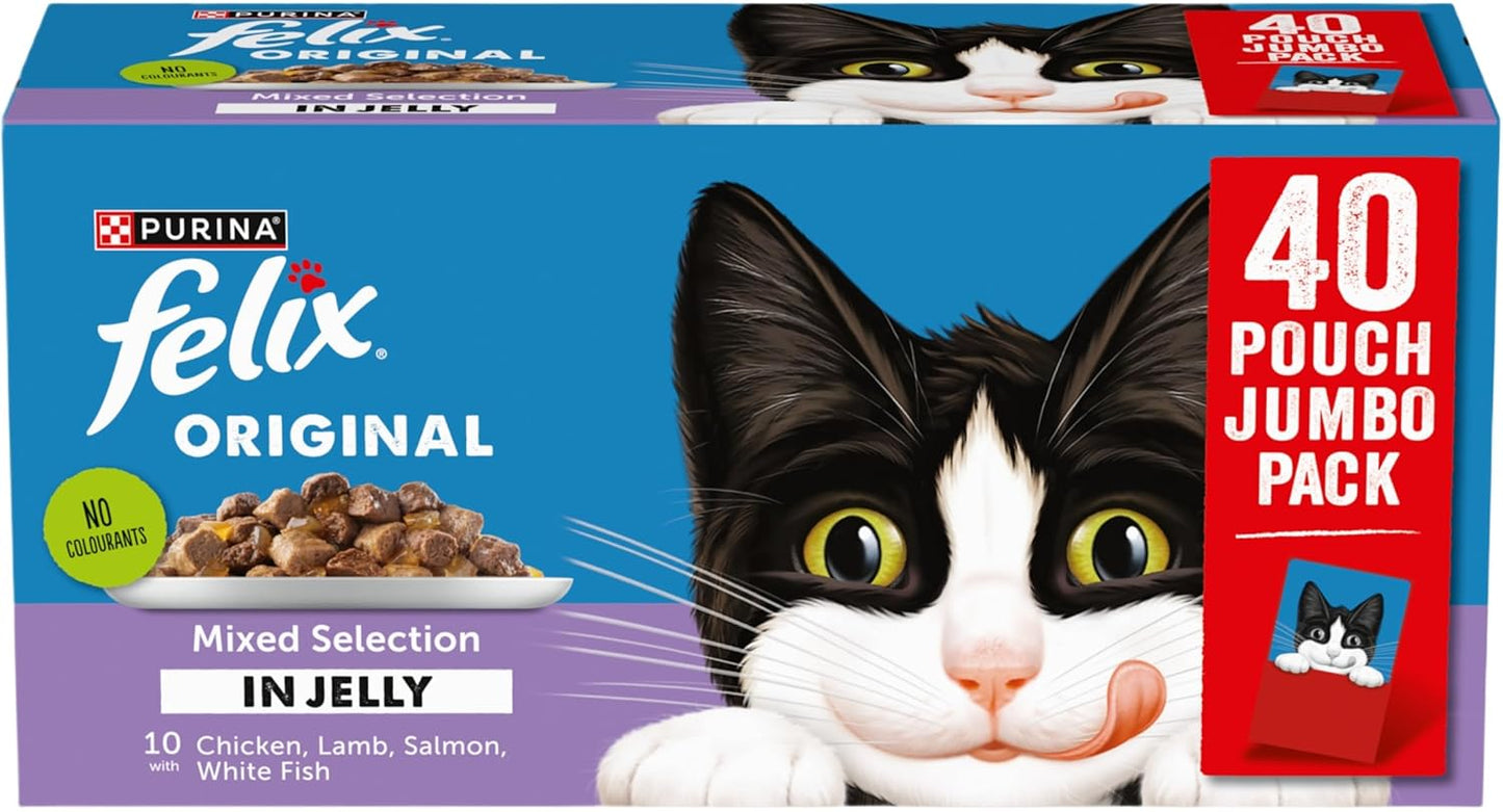 Felix Original Mixed Selection in Jelly 40 x 85g