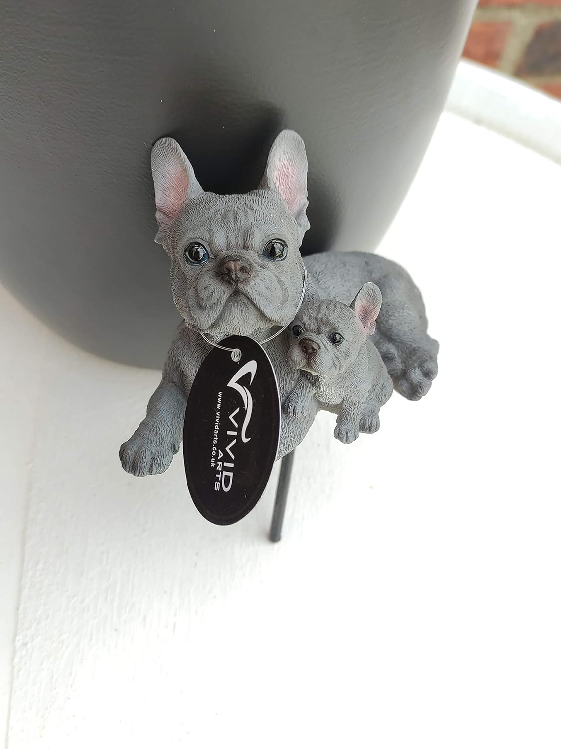 Vivid Arts | Blue French Bulldog with Pup Plant Pal