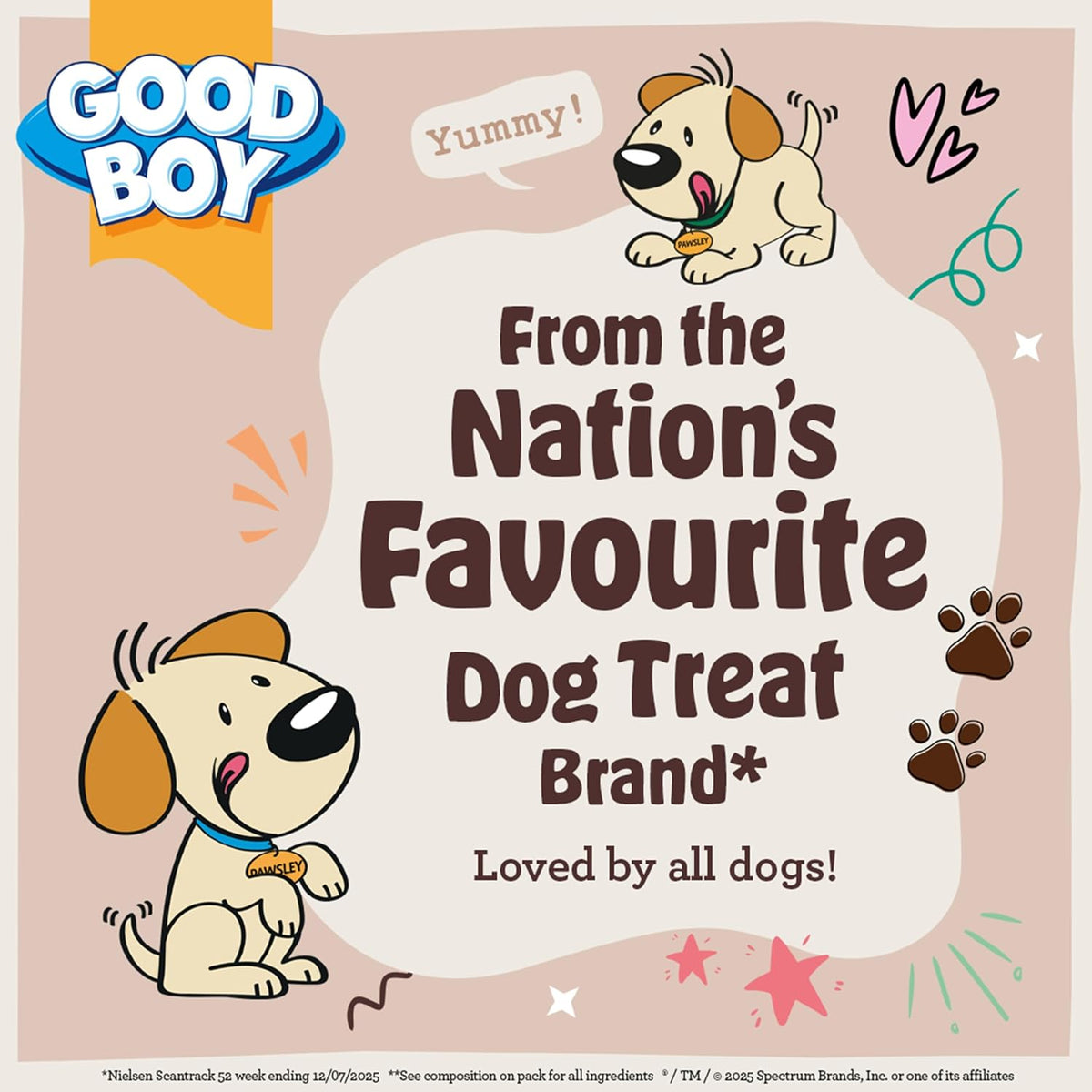Good Boy Real Meat Festive Treat & Toy Gift Tin for Dogs