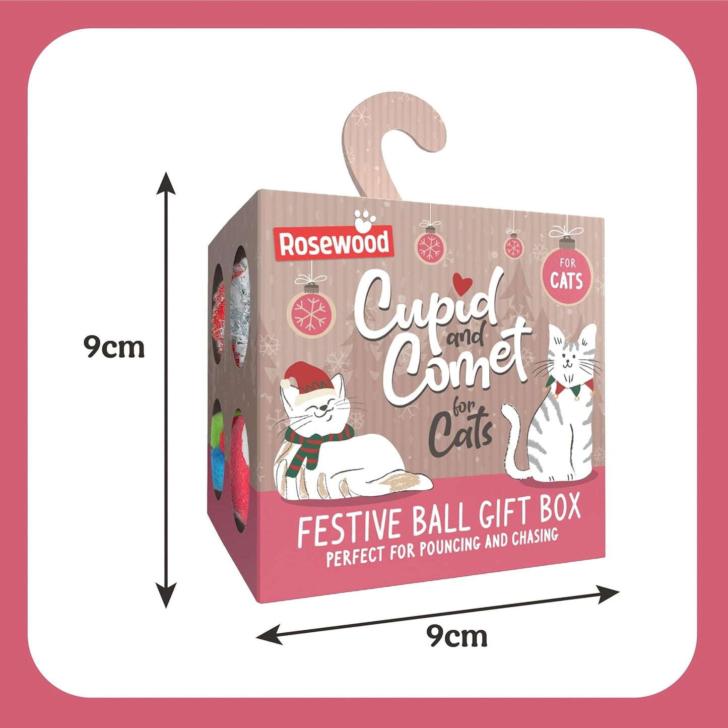 Rosewood Festive Ball Gift Box | Christmas Cat Toy Pack