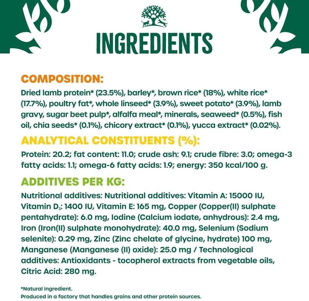 James Wellbeloved Superfoods Adult Lamb with Sweet Potato & Chia - Dry Dog Food CLEARANCE DEAL