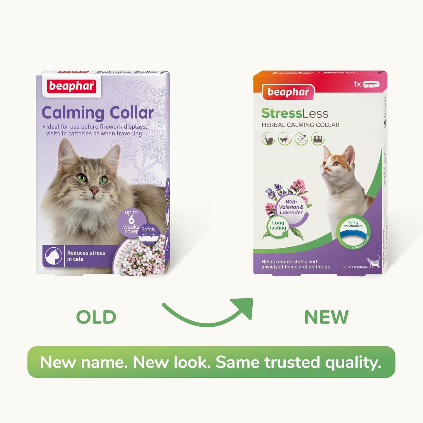 Beaphar Calming Collar for Cats | Herbal Stress Relief