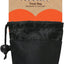 Rosewood Plain Black Dog Training Treat Bag - Hands-Free Pouch with Belt Clip