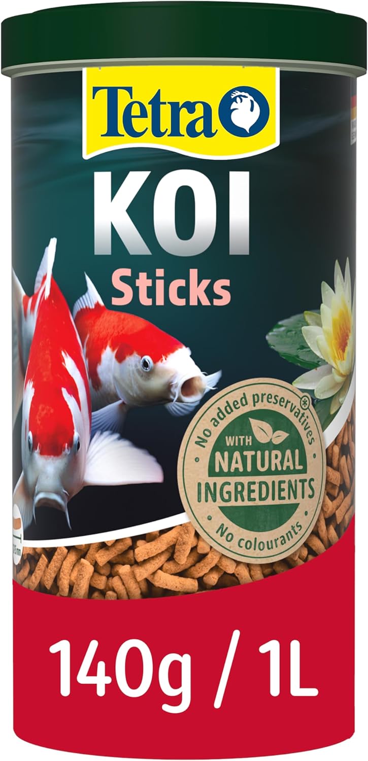 Tetra Pond Koi Sticks 140g | Complete Daily Food for Koi