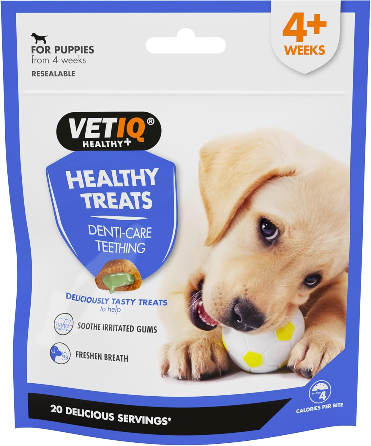 Vet IQ Puppy Healthy Treats Denti-Care for Soothing Irritated Gums 50g