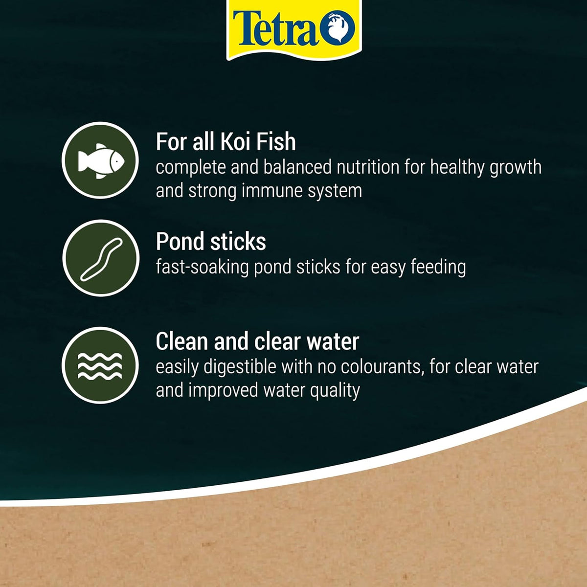 Tetra Pond Koi Sticks 1100g | Complete Daily Food for Koi