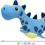 KONG Dynos Roars Fetch Dog Toy | Durable Plush (Medium/Large)