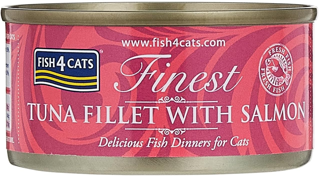Fish4Cats Tuna & Salmon Wet Cat Food - High Protein, Omega 3 Rich & Delicious