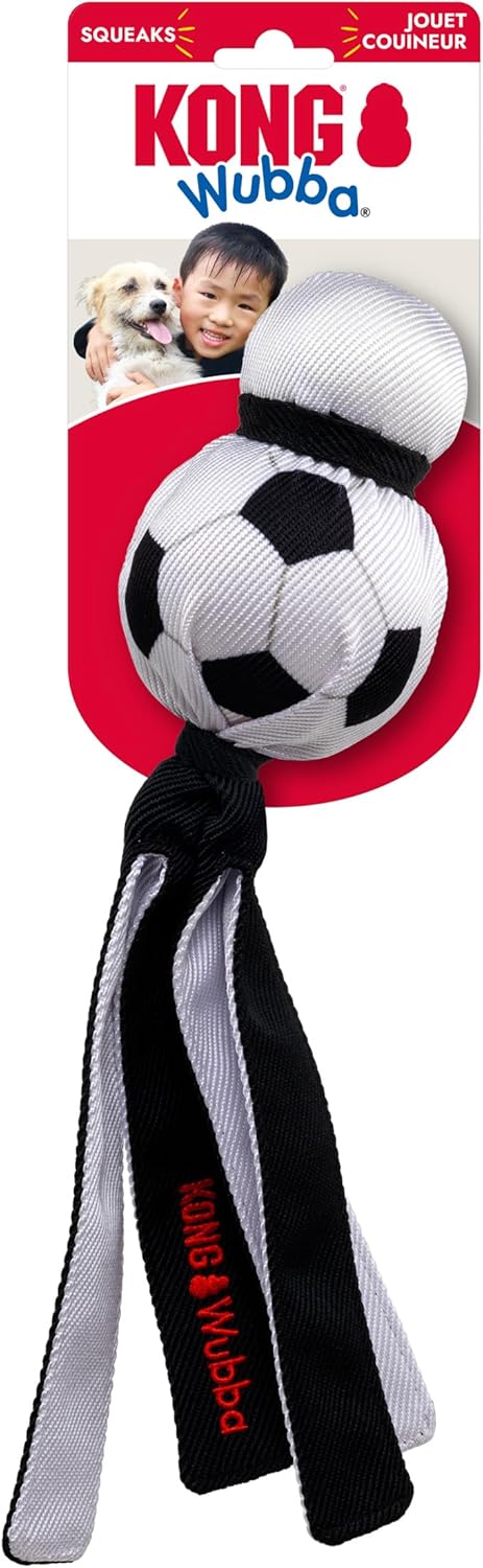 KONG Wubba Sport Large Dog Toy - Football or Basketball