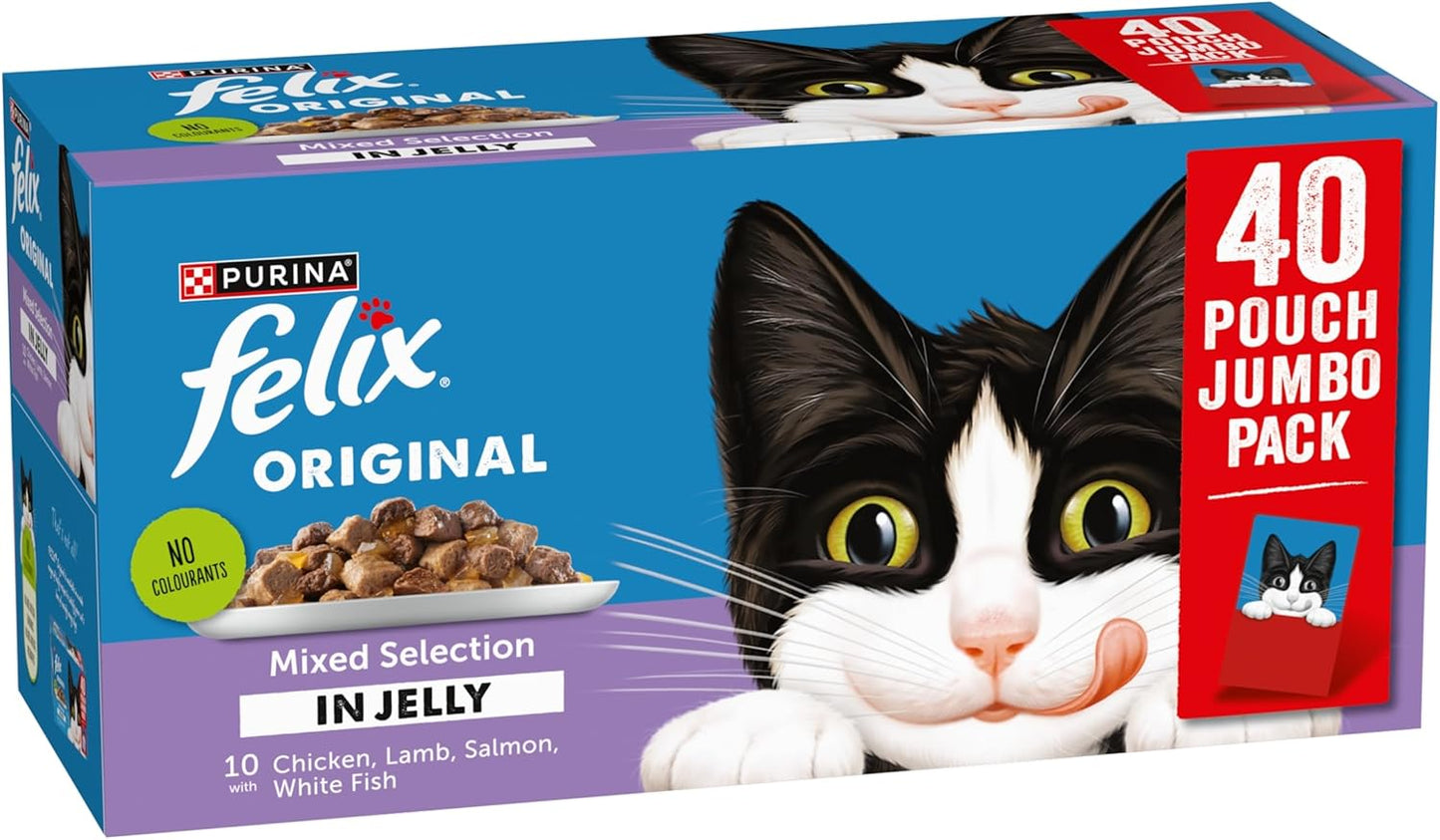 Felix Original Mixed Selection in Jelly 40 x 85g