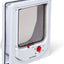 White cat flap 